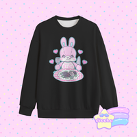 
              ♡ eat the rich sweatshirt - black ♡
            