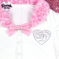 
              ❤︎⁠ leopard essentials cardigan - white x pink PREORDER ❤︎⁠
            