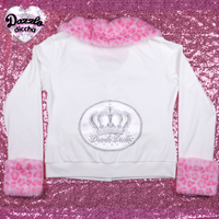
              ❤︎⁠ leopard essentials cardigan - white x pink PREORDER ❤︎⁠
            