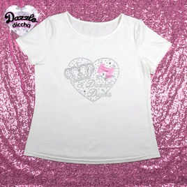 ❤︎⁠ dazzle diccha crown logo tee - white PREORDER ❤︎⁠