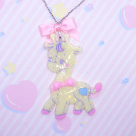 ♡ playful giraffe necklace ♡
