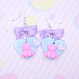 ♡ lovely bear earrings ♡