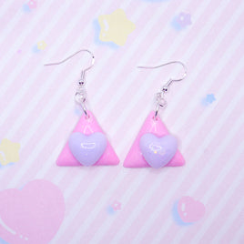 ♡ baby fancy triangle earrings 1 ♡