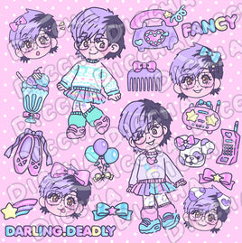 ♡ digital customized sticker pack ♡