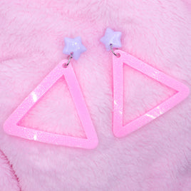 ♡ jumbo triangle stud earrings 3 ♡