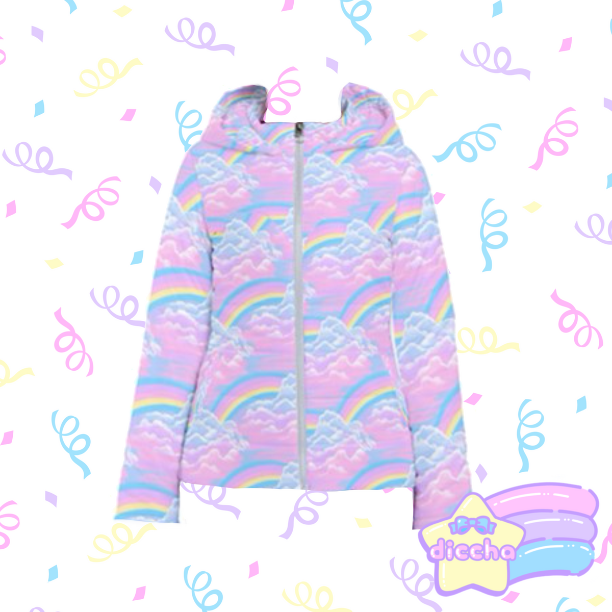 pastel clouds winter jacket ♡| diccha