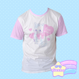 ♡ darling kitty cotton tee ♡