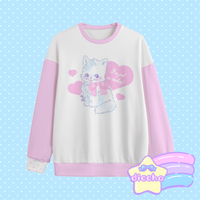 
              ♡ darling kitty sweatshirt ♡
            