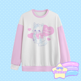 ♡ darling kitty sweatshirt ♡