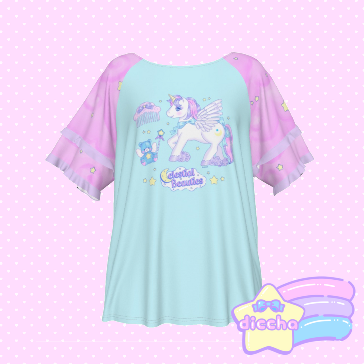 celestial beauties frilly tee ♡| diccha