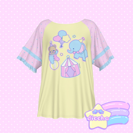 ♡ circus cuties frilly tee ♡