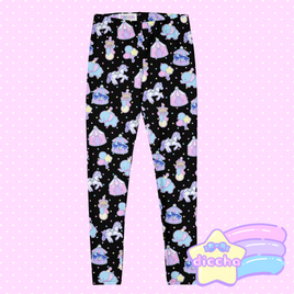 ♡ circus cuties leggings - black ♡
