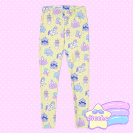 ♡ circus cuties leggings - yellow ♡