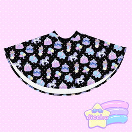 ♡ circus cuties skater skirt - black ♡