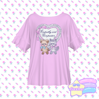 
              ♡ empathy & compassion frilly tee - pink ♡
            