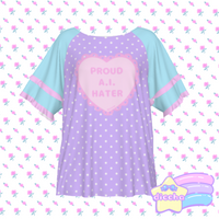 
              ♡ ai hater frilly top - colorful ♡
            