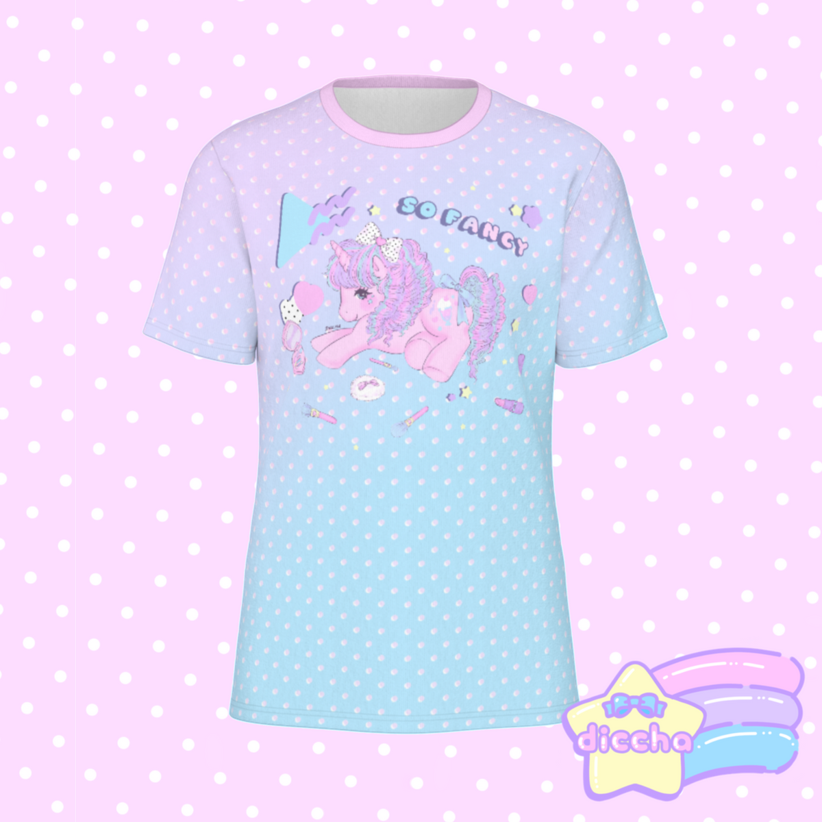 makeup pony cotton tee ♡| diccha