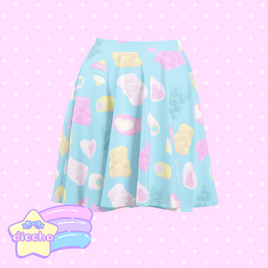 ♡ marshmallow pals skirt ♡