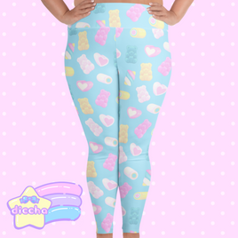 ♡ marshmallow pals plus size leggings ♡