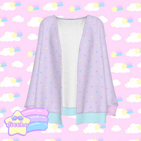 
              ♡ colorful polka dots cardigan - lilac ♡
            