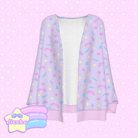 
              ♡ cutie squiggles cardigan - lilac ♡
            
