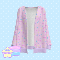 
              ♡ cutie squiggles cardigan - pink ♡
            