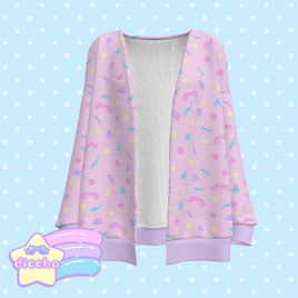 ♡ cutie squiggles cardigan - pink ♡