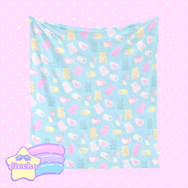 ♡ marshmallow pals fleece blanket ♡