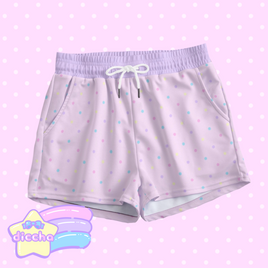♡ colorful polka dots shorts - pink ♡