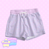 
              ♡ colorful polka dots shorts - lilac ♡
            