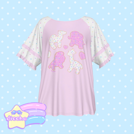 ♡ animal cookies frilly tee ♡