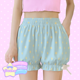 ♡ starry bloomers - light blue ♡