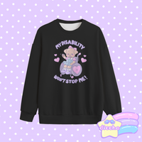 
              ♡ my disability won’t stop me! puppy sweatshirt - black ♡
            