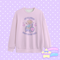
              ♡ my illness won’t stop me! puppy sweatshirt - pink ♡
            