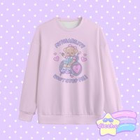 
              ♡ my disability won’t stop me! puppy sweatshirt - pink ♡
            