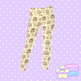 ♡ hungry monkes leggings - yellow ♡