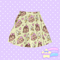 
              ♡ hungry monkes skirt - yellow ♡
            