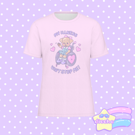 ♡ my illness won’t stop me! puppy tee - pink ♡