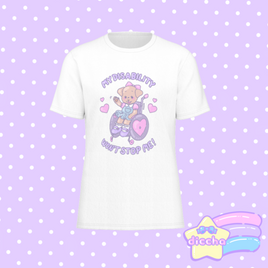 ♡ my disability won’t stop me! puppy tee - white ♡