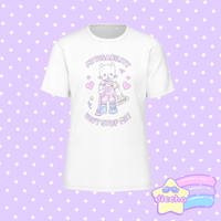 
              ♡ my disability won’t stop me! kitty tee - white ♡
            
