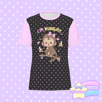 
              ♡ hungry monke tee - black ♡
            