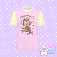 
              ♡ hungry monke tee - pink ♡
            