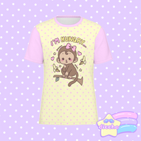 
              ♡ hungry monke tee - yellow ♡
            