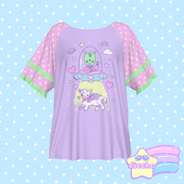♡ my earthling pet frilly tee ♡