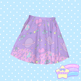 ♡ lost in space skirt - purple ♡