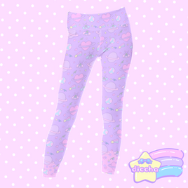 ♡ lost in space leggings - purple ♡