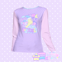 
              ♡ lumina love x diccha moon party long sleeve tee - purple ♡
            