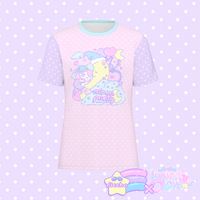 
              ♡ lumina love x diccha moon party cotton tee - pink ♡
            