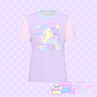 
              ♡ lumina love x diccha moon party cotton tee - purple ♡
            