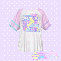 
              ♡ lumina love x diccha moon party frilly tee - white ♡
            
